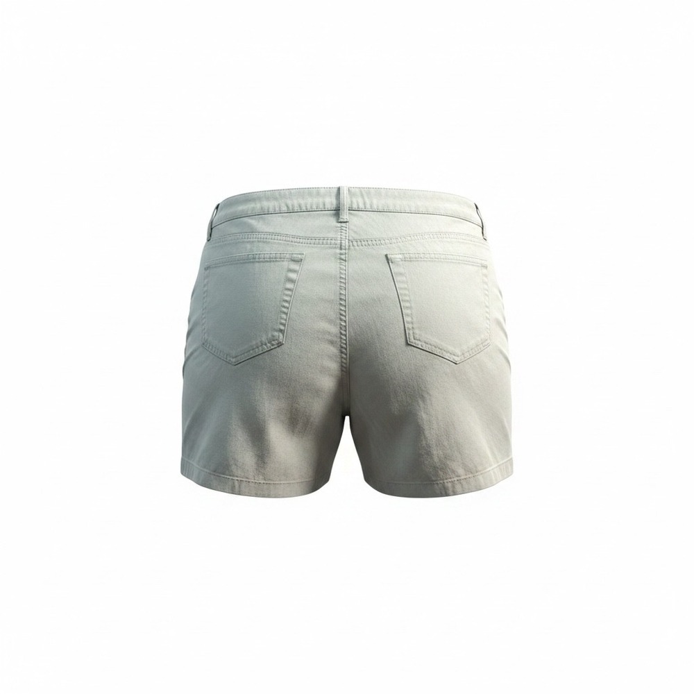Venezia Jeans Clothing Co Womens Khaki Cotton Chino Shorts Size 16 Tan 5 Inseam - Picture 2 of 8